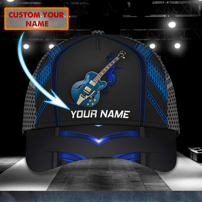 3D Classic Cap Guitar Personalized Name Cap 294 Tendpins CA1610