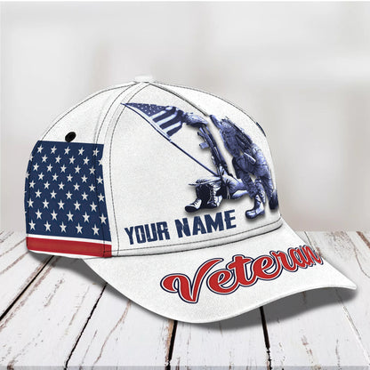 3D Classic Cap Veteran Personalized Name Cap 112 Tendpins CA2260