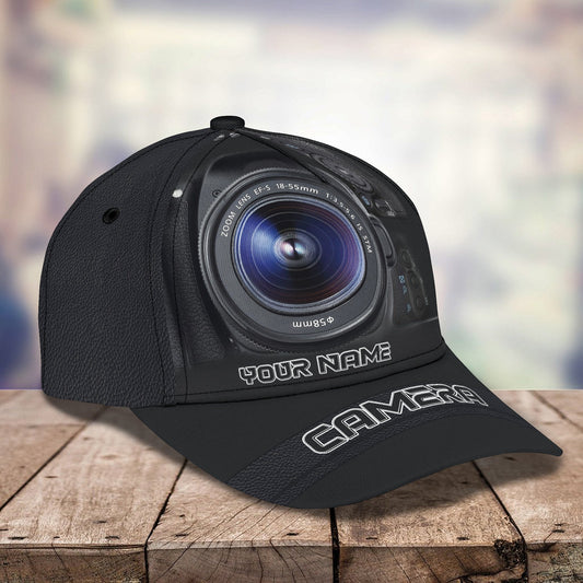 3D Classic Cap Camera1 Personalized Name Cap Tendpins CA1690