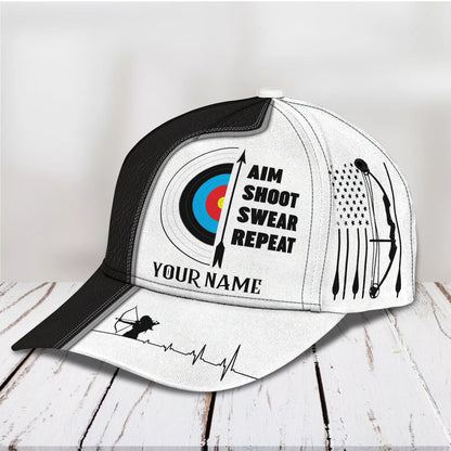 3D Classic Cap Archery Cv98 Personalized Name Cap 04 Tendpins CA1006