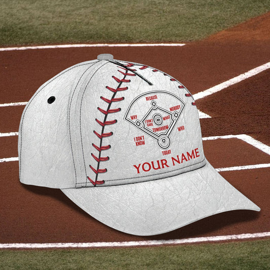 3D Classic Cap Baseball Personalized Name Cap 9 Tendpins CA0614