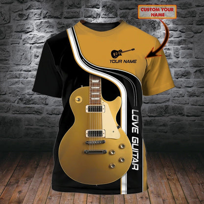 Personalized 3D Guitar Shirts Guitar Lovers, Sublimation Guitar Shirt With Name, Gift For Guitar Lover TO0202