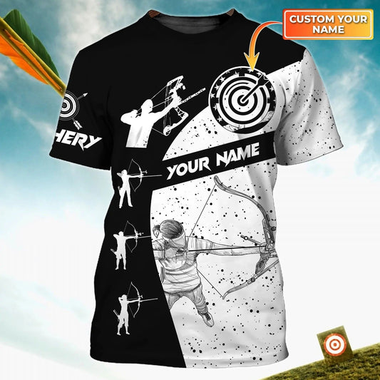 Personalized 3D Archery T Shirt Men Women Tendpins Unisex Archery Team Player Uniform TO1225