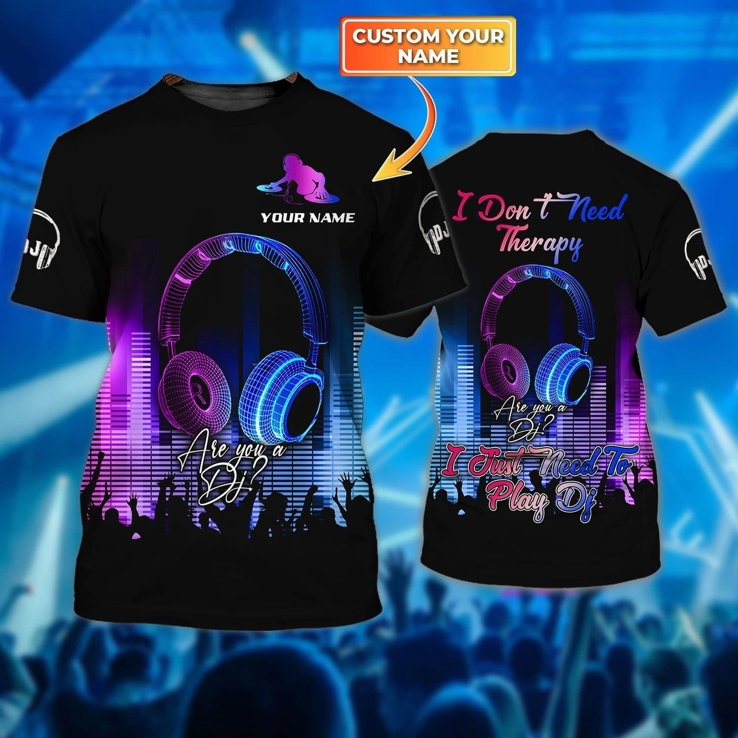 Personalized Funny Dj Shirt 3D, Playing Dj In Universe, Headphone And Dj T Shirt Party, Gift To Musican And Dj TO0041