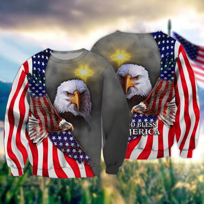 Eagle American Hawaiian Shirt - Independence Day Is Coming- 3D Full Print Hoodie God Bless America TO0161