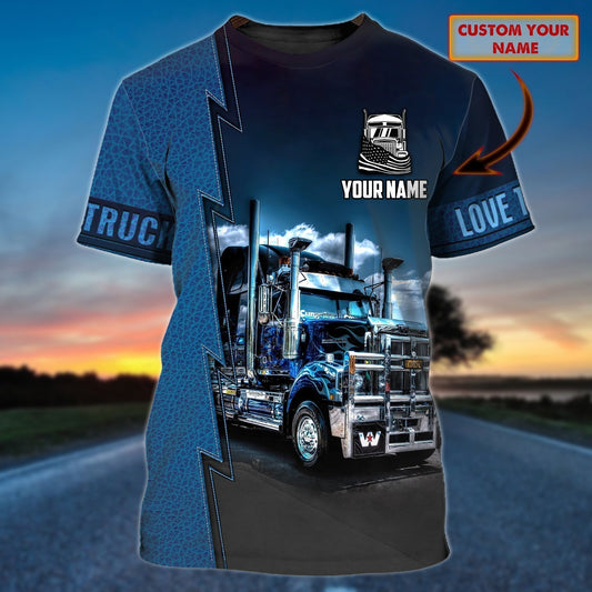 Custom Truck Driver T Shirt Best Gift For Trucker Men Women To My Trucker Husband TO1707