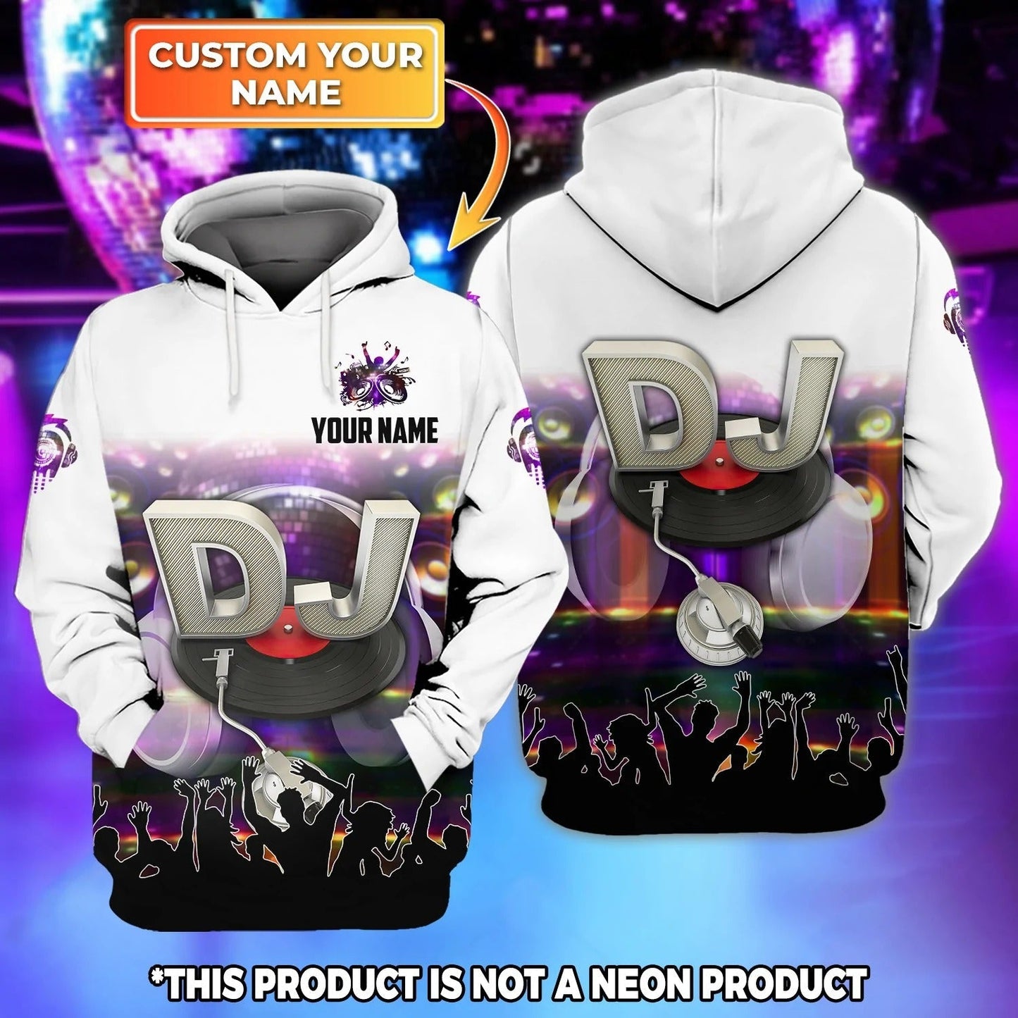 Custom DJ Hoodie, Disc Jockey Hoodies, Unisex Hoodies For Musician SO1529