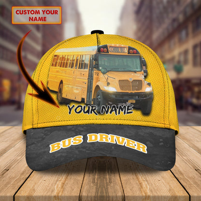 3D Classic Cap Bus 1 Personalized Name Cap Tendpins CA0623