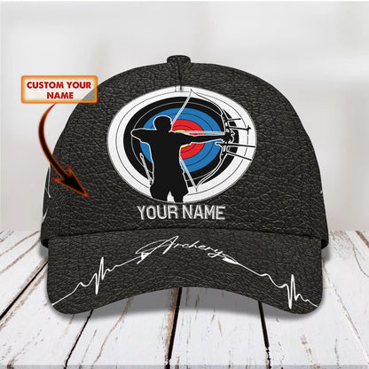 3D Classic Cap Archery 03 Personalized Name Cap Tendpins CA1050