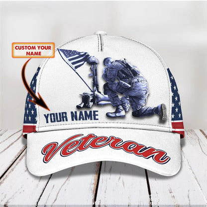 3D Classic Cap Veteran Personalized Name Cap 112 Tendpins CA2260