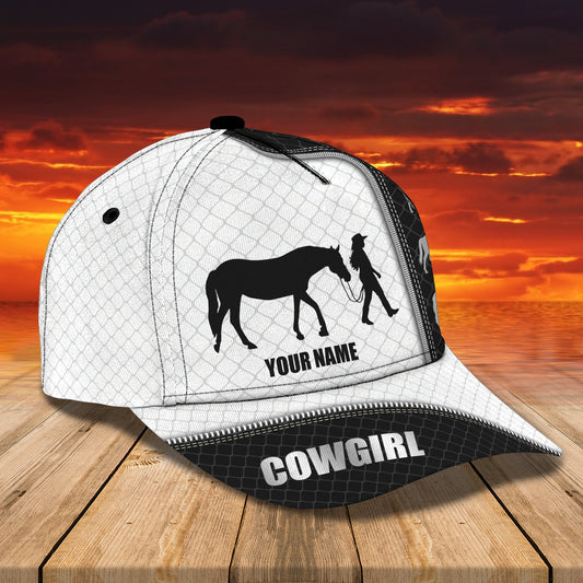 3D Classic Cap Cowgirl Personalized Name Cap 098 Tendpins CA1969