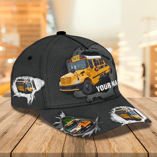 3D Classic Cap Bus Driver 12 Personalized Name Cap Tendpins CA0682