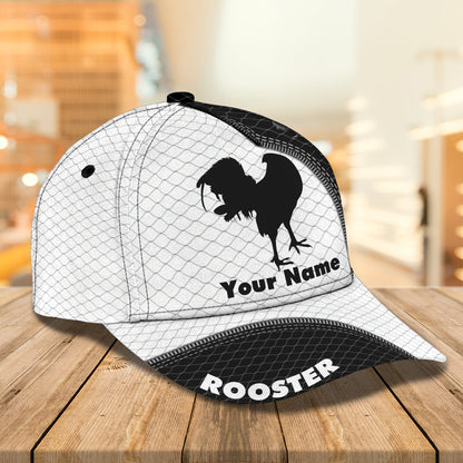 3D Classic Cap Rooster Personalized Name Cap Tendpins CA0653