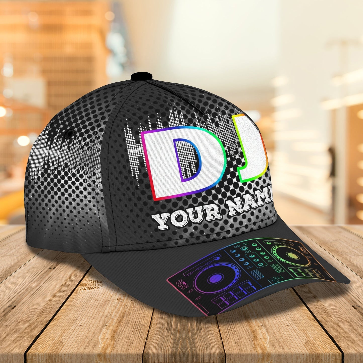 3D Classic Cap Dj Personalized Name Cap Tendpins CA2365