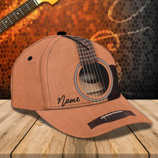 3D Classic Cap Guitar Personalized Name Cap 8 Tendpins CA0998