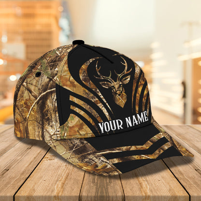 3D Classic Cap Deer Hunting 2 Personalized Name Cap Tendpins CA1016