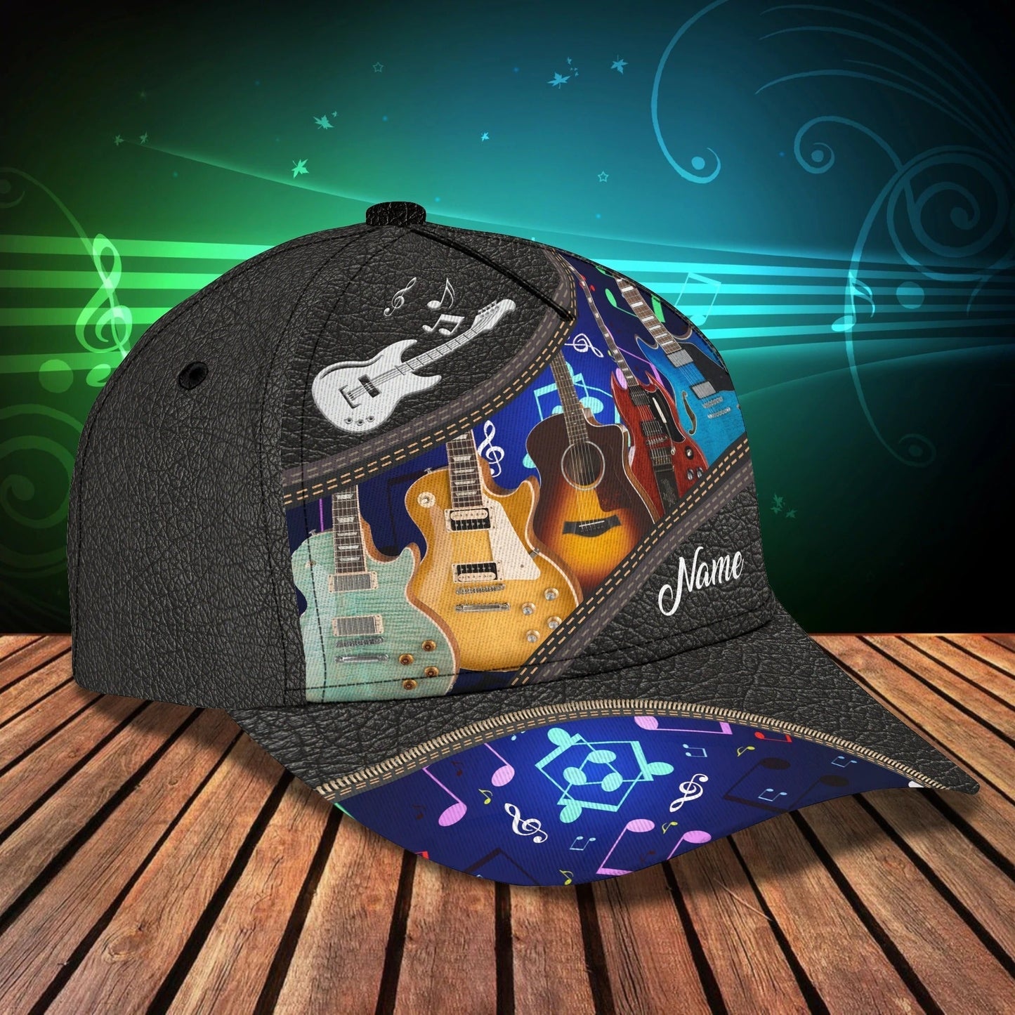 Custom Name Baseball Guitar Cap Hat, I Play Guitar And I Forget Things 3D Cap For Musican Guitarist Cap CO0438