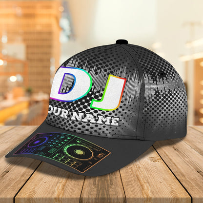 3D Classic Cap Dj Personalized Name Cap Tendpins CA2365