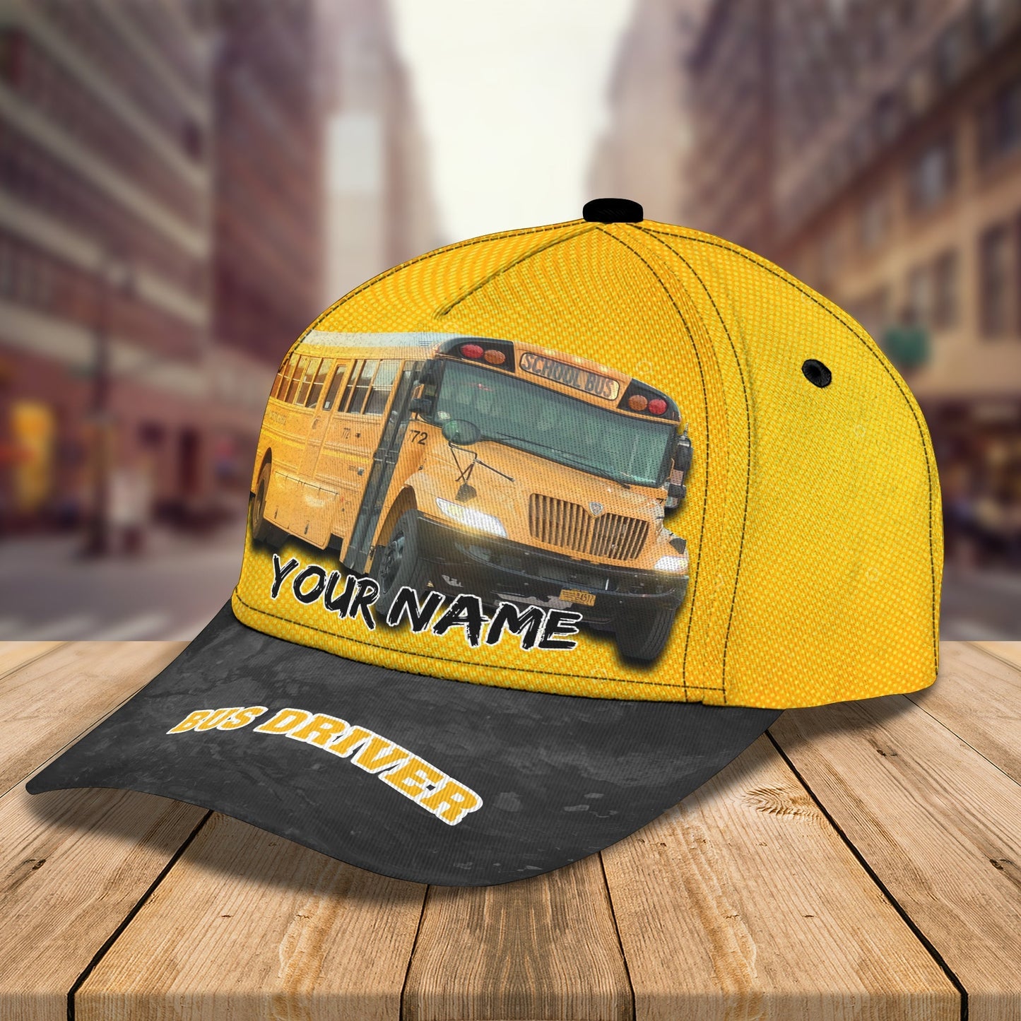 3D Classic Cap Bus 1 Personalized Name Cap Tendpins CA0623