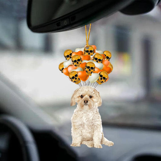 Morkie Halloween Car Ornament Dog Ornament For Halloween OO1156