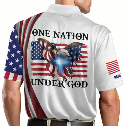 One Nation Under God Eagle Polo Shirt EG0001