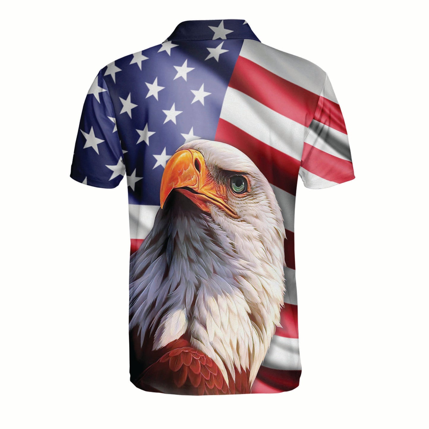 Patriotic American Design With Eagle Polo Shirt EG0003