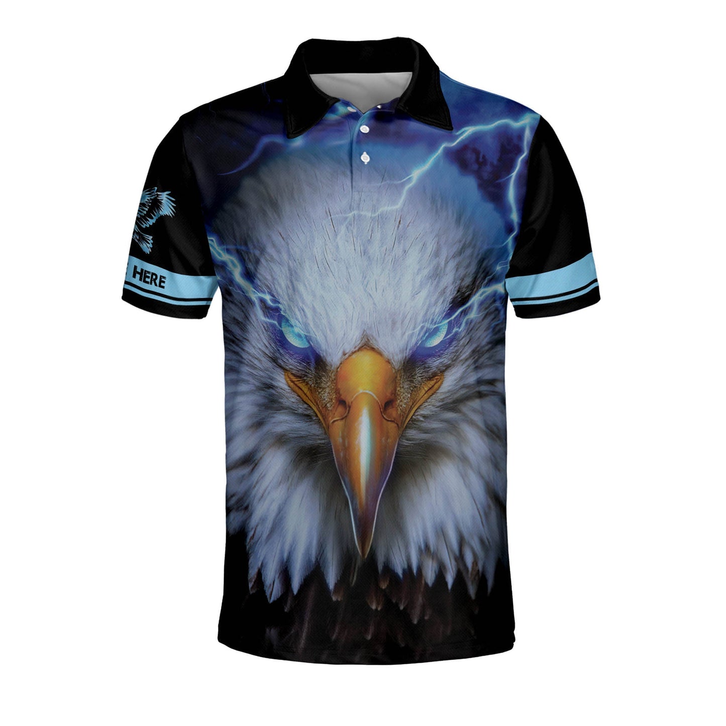 Freedom Isn't Free American Eagle Veteran Custom Polo Shirt EG0013