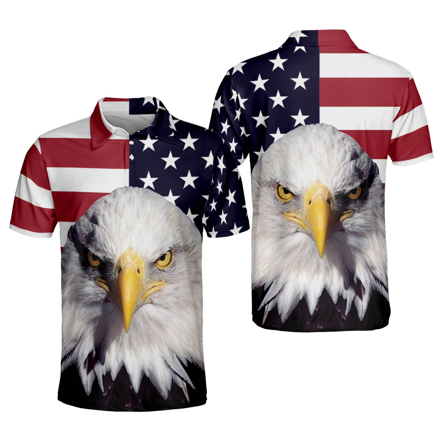 Independence Day 3D Over Printed Polo Shirt EG0020