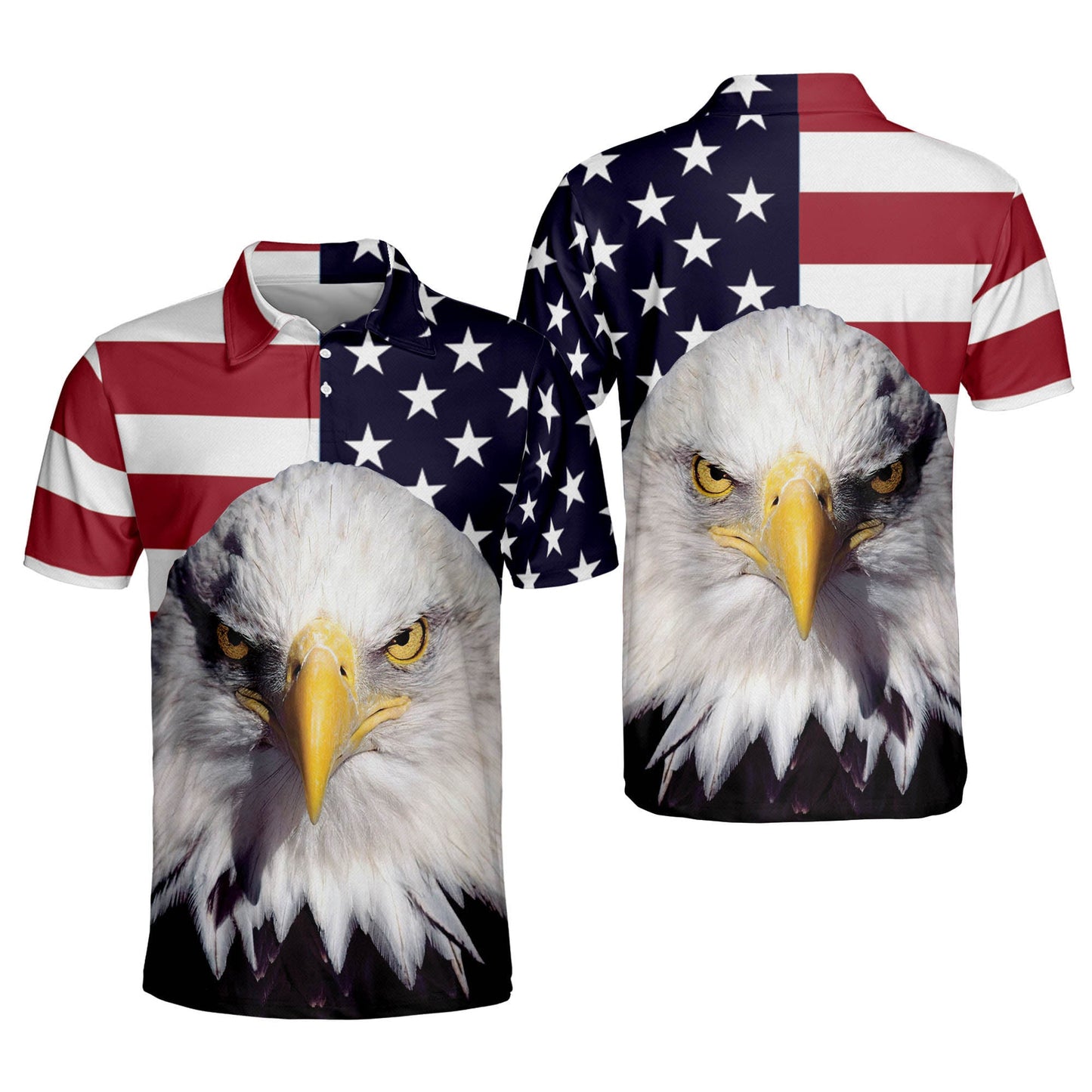 Independence Day 3D Over Printed Polo Shirt EG0020