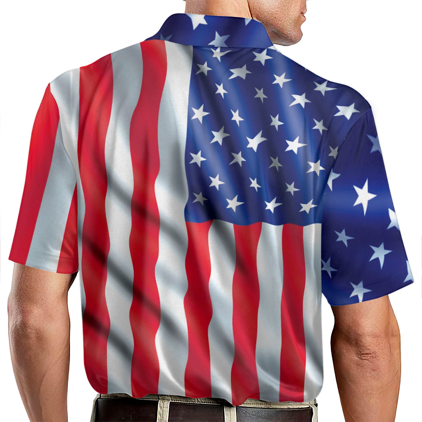 American Flag Eagle Rip Cool Patriotic Polo Shirt EG0017