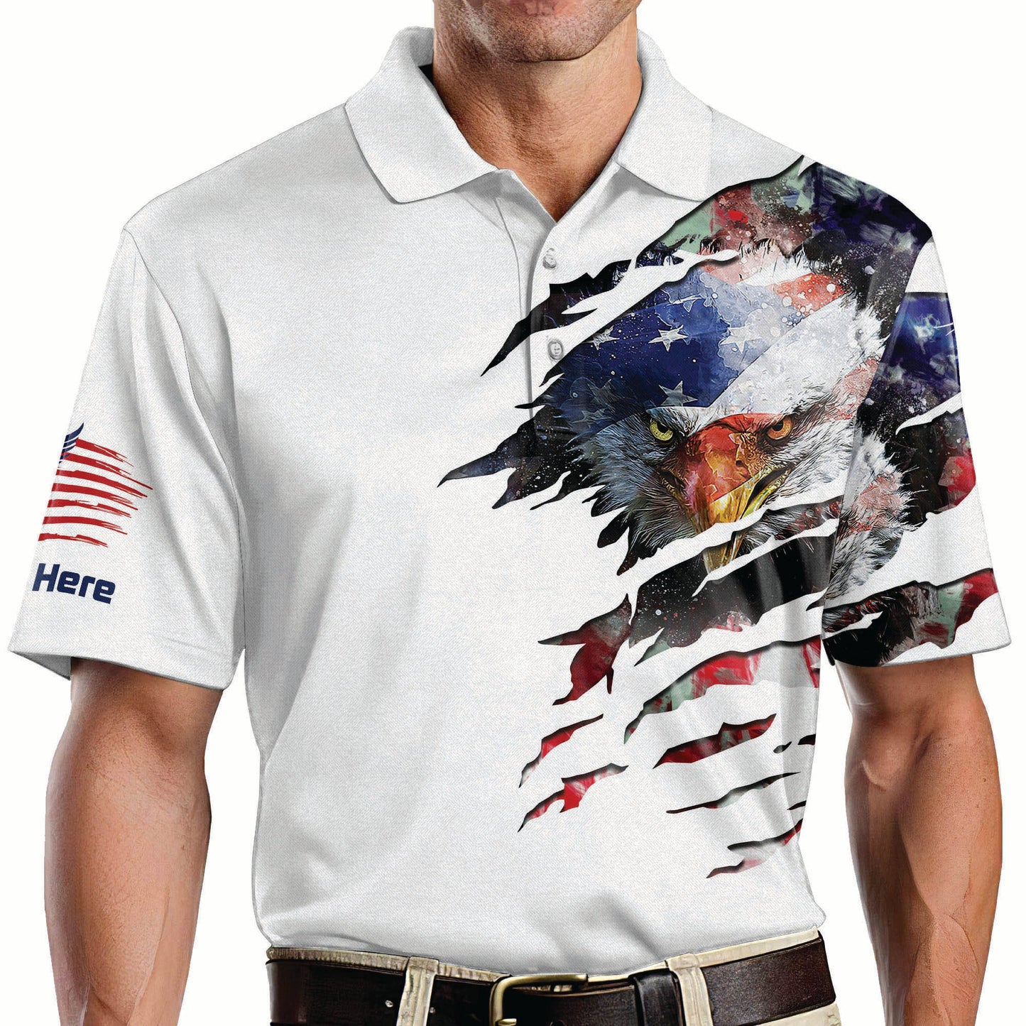 Eagle American Polo Shirt For Men Independence Outfit EG0009