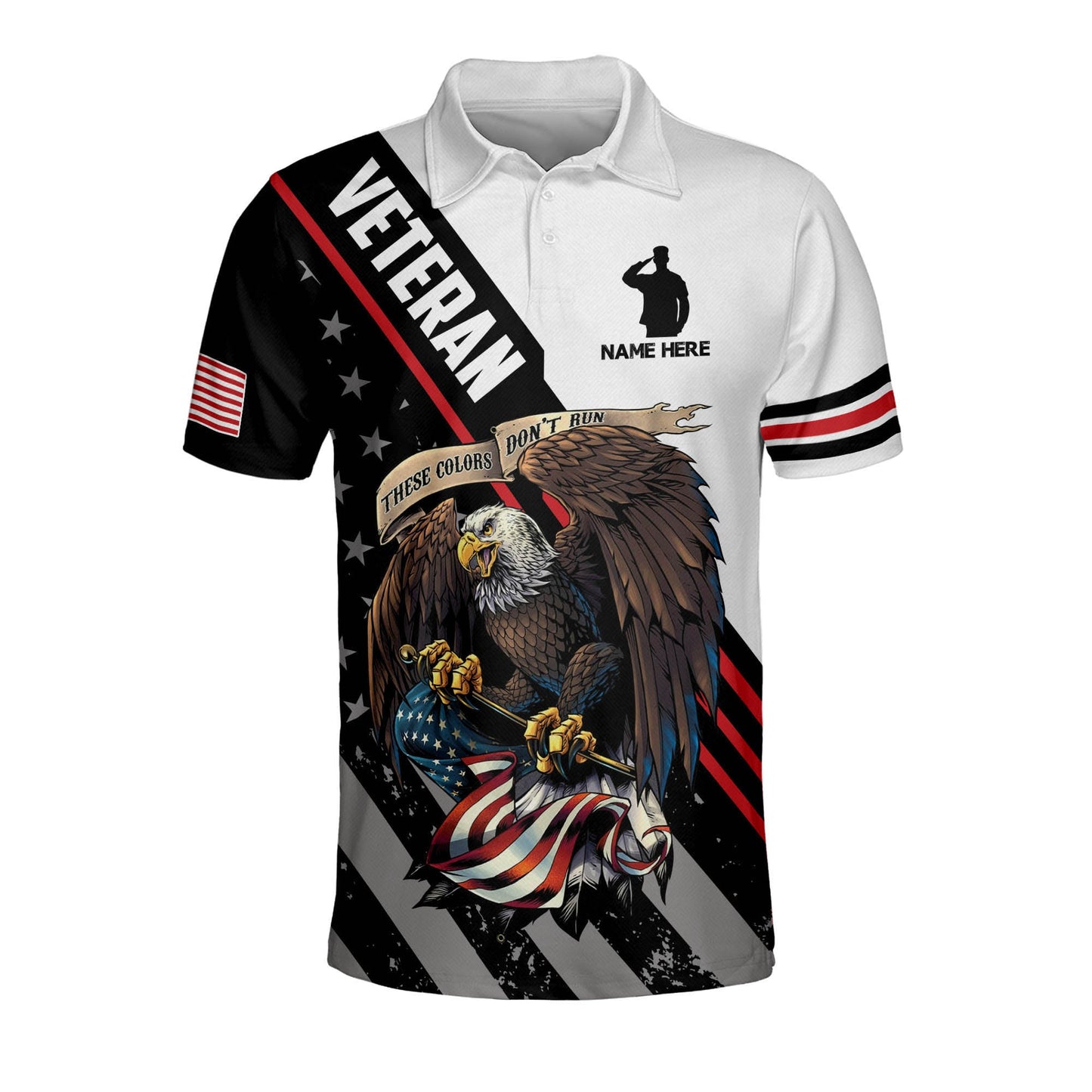 Military Veteran American Eagle Polo Shirt EG0019