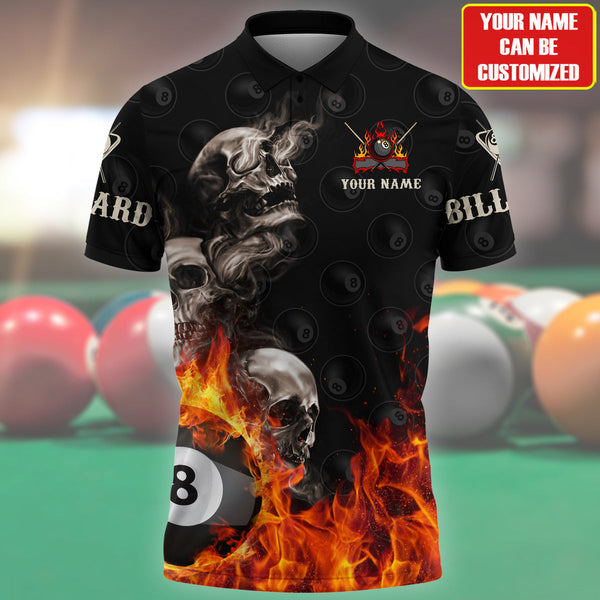 Tendpins Billiard Personalized Name Polo Shirts BIA0113