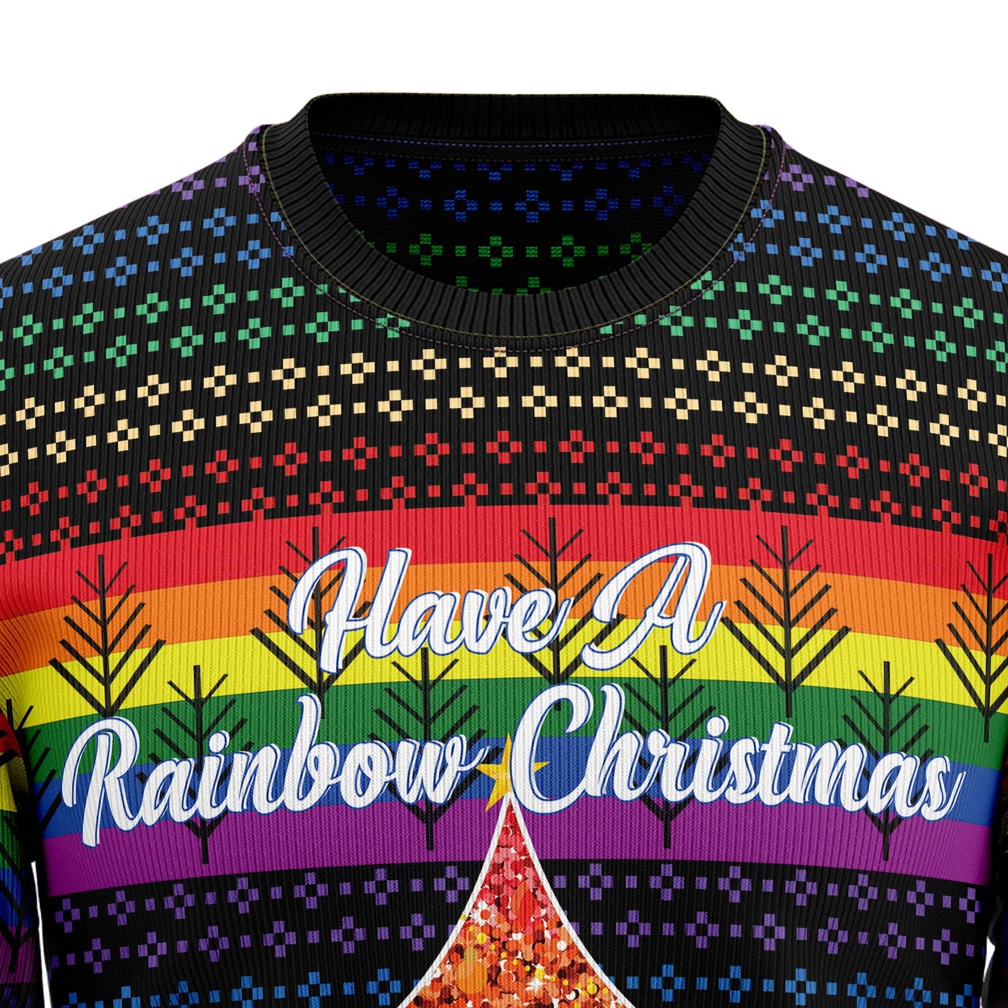 LGBT Rainbow Ugly Christmas Sweater, Pride PGBT Tree Christmas 3D Shirt, Gift for LGBT SO1124