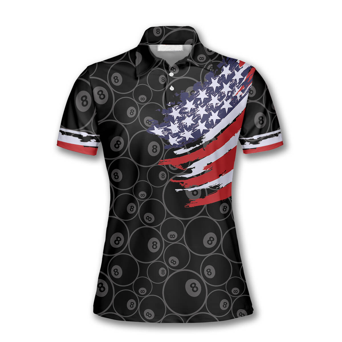 Billiard Ball Pattern Flag Custom Billiard Shirts for Women, Flag Shirt, Gift for Her SO0887