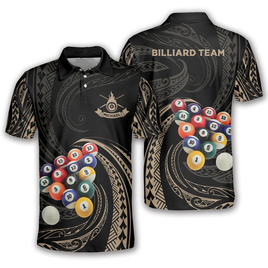 Tendpins Roll Tribal Billiard Personalized Name Unisex Shirt BIA0485