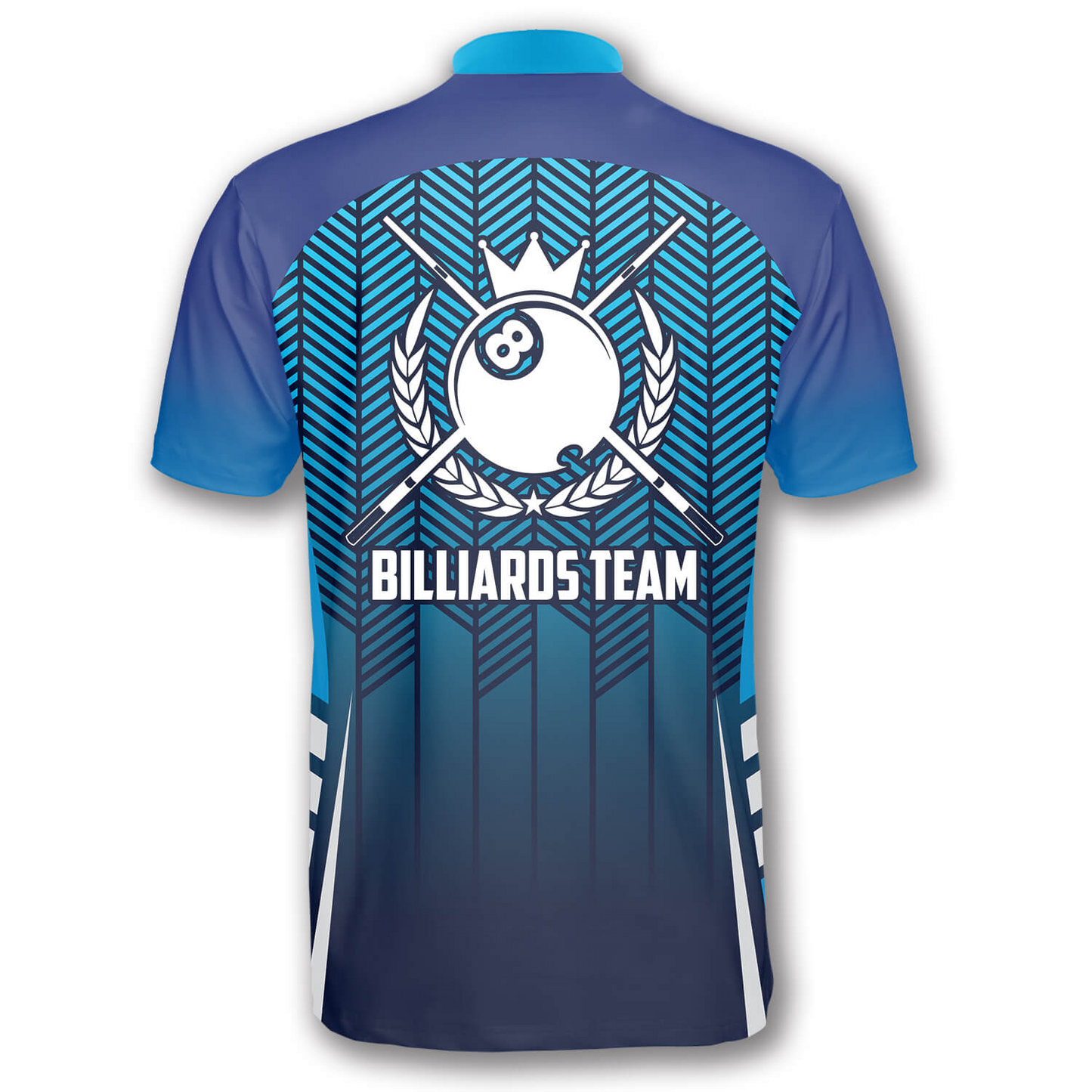 3D All Over Print Blue Abstract Sports Style Custom Billiard Jerseys for Men, Shirt for Billiard Player SO0635