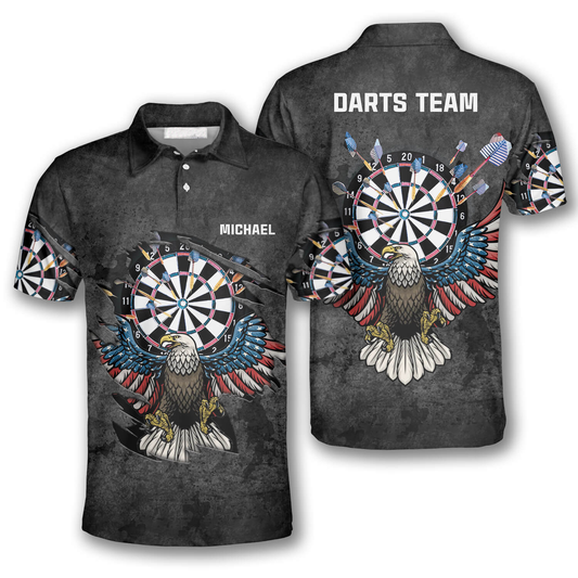 Personalized Eagle Grunt Style Custom Darts Shirts for Men, Dart 3D Shirt DMO0180