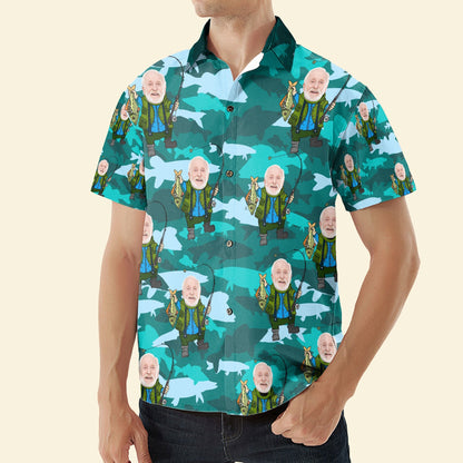 Fishing Man - Personalized Photo Hawaiian Shirt HA0015