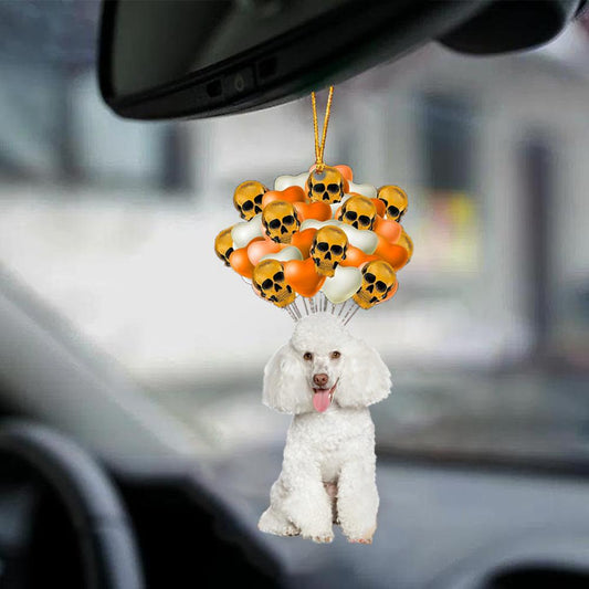 Poodle Halloween Car Ornament Dog Ornament For Halloween OO1133