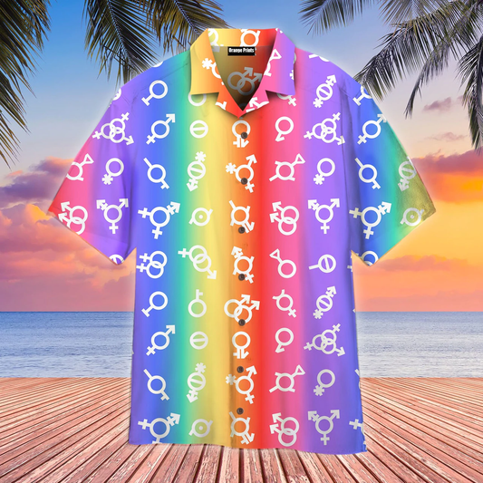 Pride Flag LGBT Gender Hawaiian Shirt HO1141