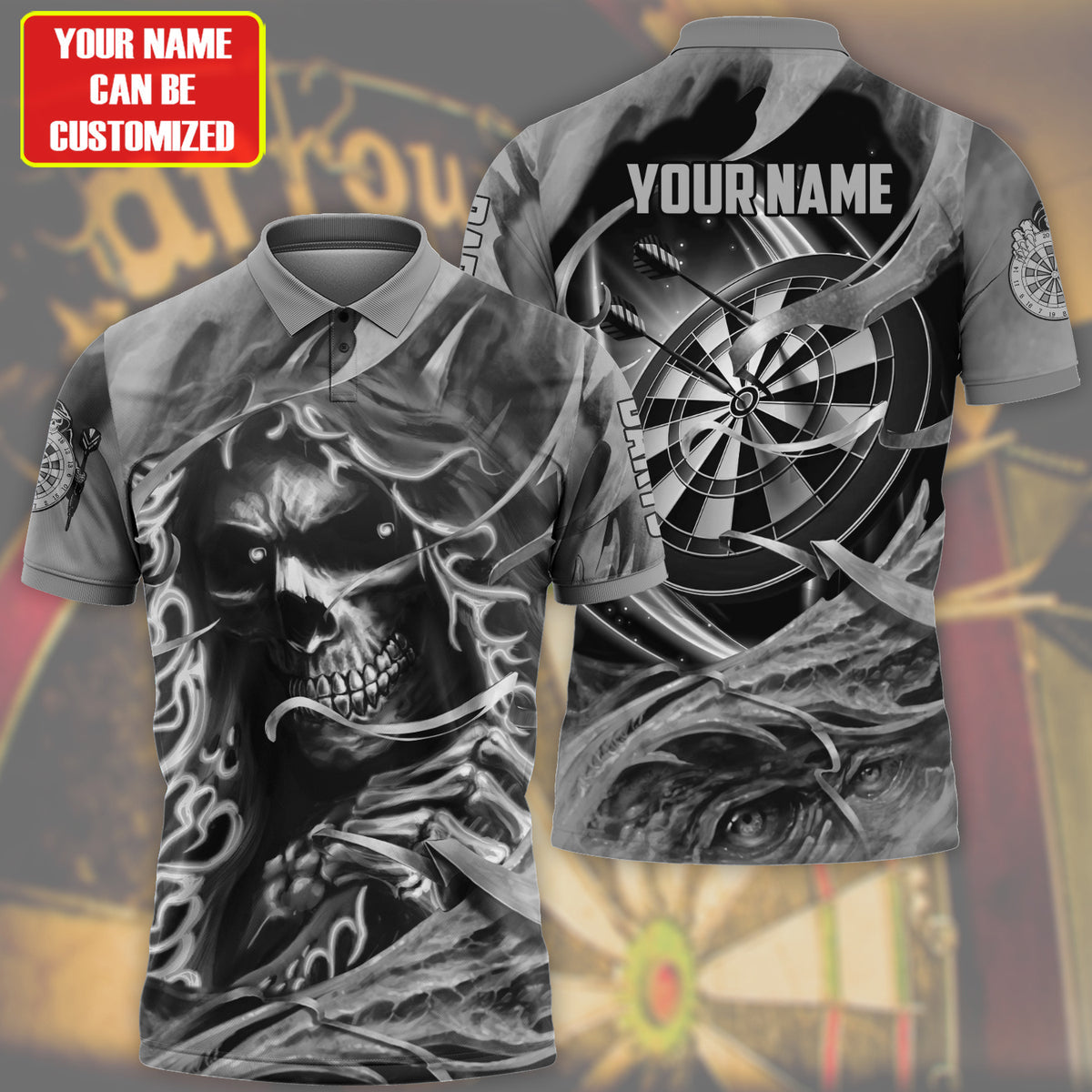 Tendpins Reaper Darts All Over Printed Personalized Name Unisex 3D Shirt ( More Color Options ) DMA0088