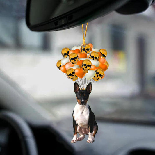 Rat Terrier Halloween Car Ornament Dog Ornament For Halloween OO1164