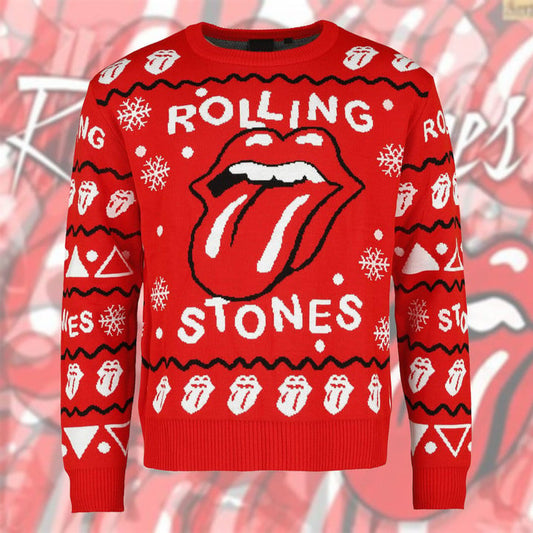 Rolling Stone Ugly Christmas Sweater, Unisex Rolling Stone Christmas Sweater SO1115