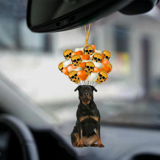 Rottweiler 2 Halloween Car Ornament Dog Ornament For Halloween OO1135