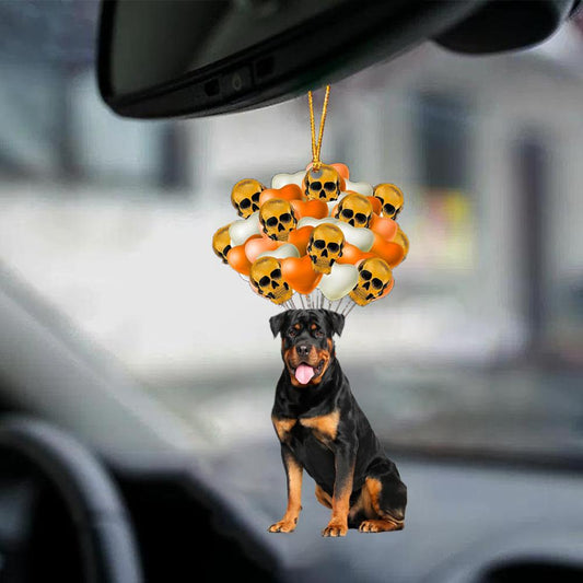 Rottweiler Halloween Car Ornament Dog Ornament For Halloween OO1136