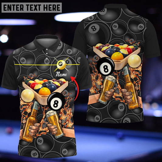 Tendpins 3D All Over Print Billiard And Beer Personalized Unisex Shirt BIA0901