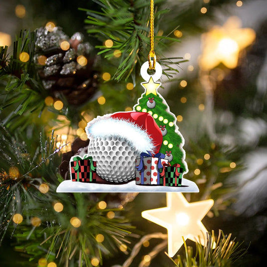 Golf Ornament Golf Ball Xmas Decorations Presents For Golfer OO1800