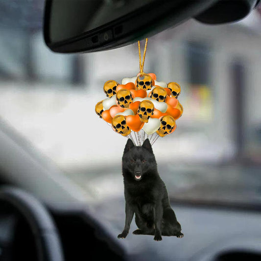 Schipperke Halloween Car Ornament Dog Ornament For Halloween OO1169