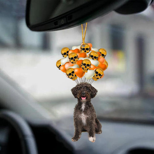 Schnoodle Halloween Car Ornament Dog Ornament For Halloween OO1171